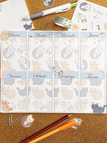 Planner P - Gatitos