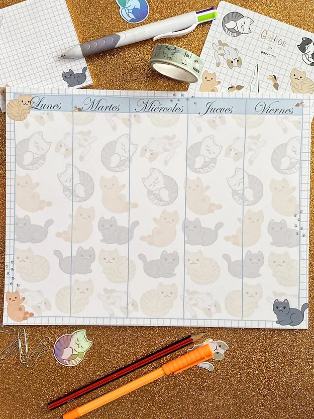 Planner P - Gatitos